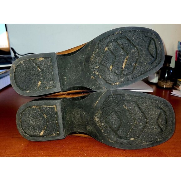 Wonder Nation Unisex Boy Girl Kids Cowboy Western Boots Sz 6 Brown Pull On - Picture 8 of 9